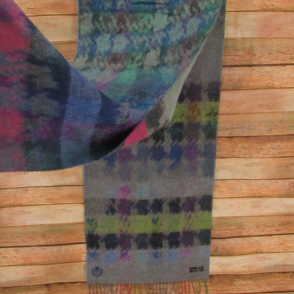 FRAAS feel Cash Mink Multi-Color Scarf L:65" x W:14"